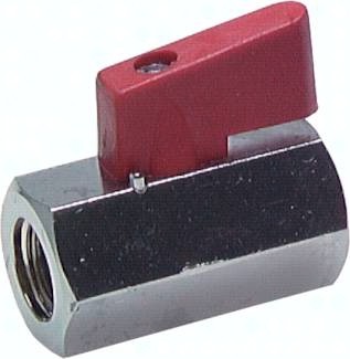 Mini-Kugelhähne mit Knebelgriff einseitig, PN 15