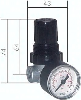Druckregler - Mini, vordruckabhängig, 340 l/min