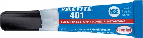 Sekundenkleber Loctite 401, 3 g Tube