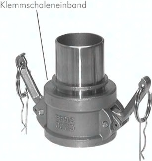 Schnellkupplungsdosen mit Schlauchtülle Typ C, EN 14420-7 (DIN 2828), PN 25