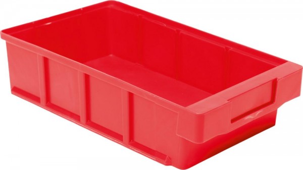 Kleinteilebox aus Polypropylen, rot