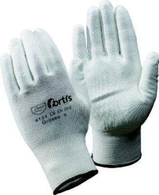 Strick-Handschuh, Feinstrick-Polyurethan, weiß