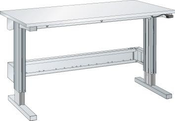 Tischgestell 1360/600/700-1100