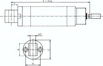 Schwenkbefestigungen Lasche, für Zylinder ISO 6431