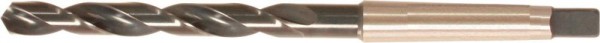 Spiralbohrer mit Morsekegelschaft, HSS, Typ N, DIN 345, profilgeschliffen, Oberfläche dampfbehandelt
