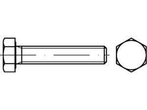 DIN 933 Sechskantschrauben mit Gewinde bis Kopf 10.9 galvanisch verzinkt