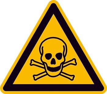 Warnschild Warnung vor giftigen Stoffen