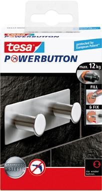 tesa® Powerbutton Doppelhaken, Classic