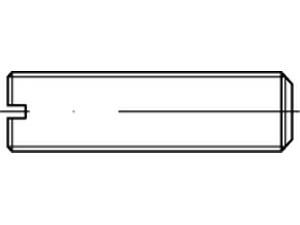 ISO 4766 14 H galvanisch verzinkt Gewindestifte mit Kegelkuppe, mit Schlitz