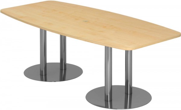 Konferenztisch mit Säulenfüßen, 2200x1030/830 mm