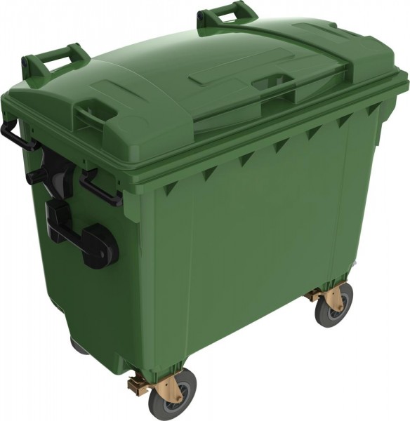 Müllgroßbehälter Kunststoff 660 l, grün