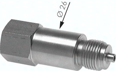 Manometer Zwischenstücke mit Zapfen und Schaft für Messgerätehalter DIN 16281