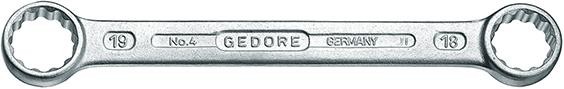 Doppel-Ringschlüssel, gerade, GEDORE Vanadium Stahl 31CrV3