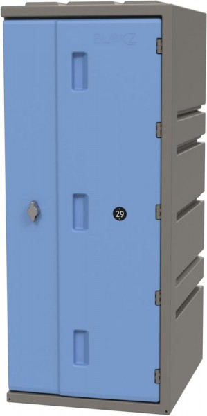 Schließfächer Türfarbe blau