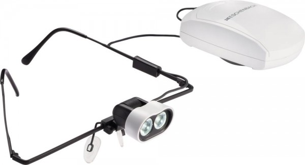 Stirnlicht headlight LED mit Clip für Brillenträger